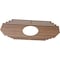 Ekena Millwork Chrysler Wood Fretwork Pierced Ceiling Medallion, Walnut, 32"W x 16"H x 8 3/8"ID x 1/4"T CMWP32X16X0250CSWA - alternate 5